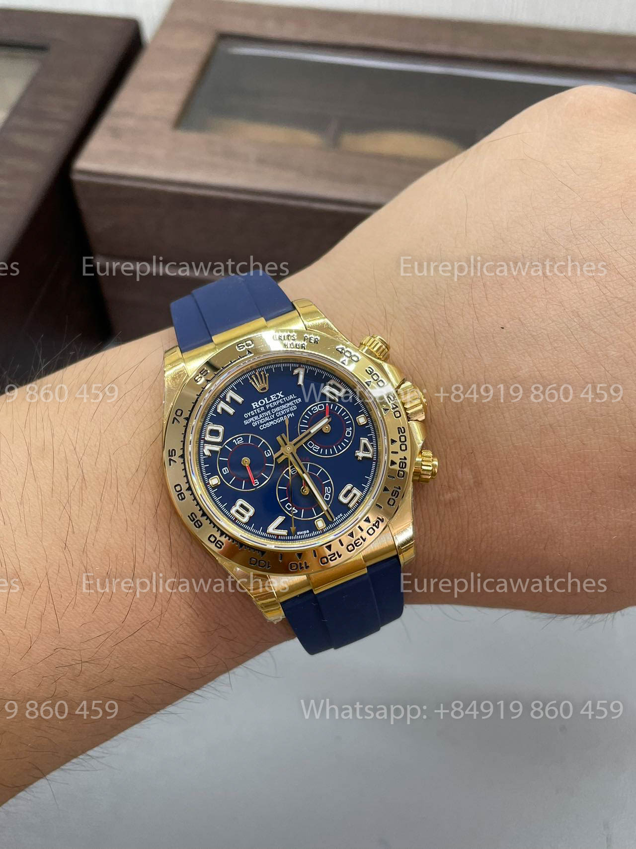 Rolex Daytona 116518LN „Blaues Zifferblatt“ 1:1 Beste Version SW Sonderzifferblatt 4130 Dandong Uhrwerk