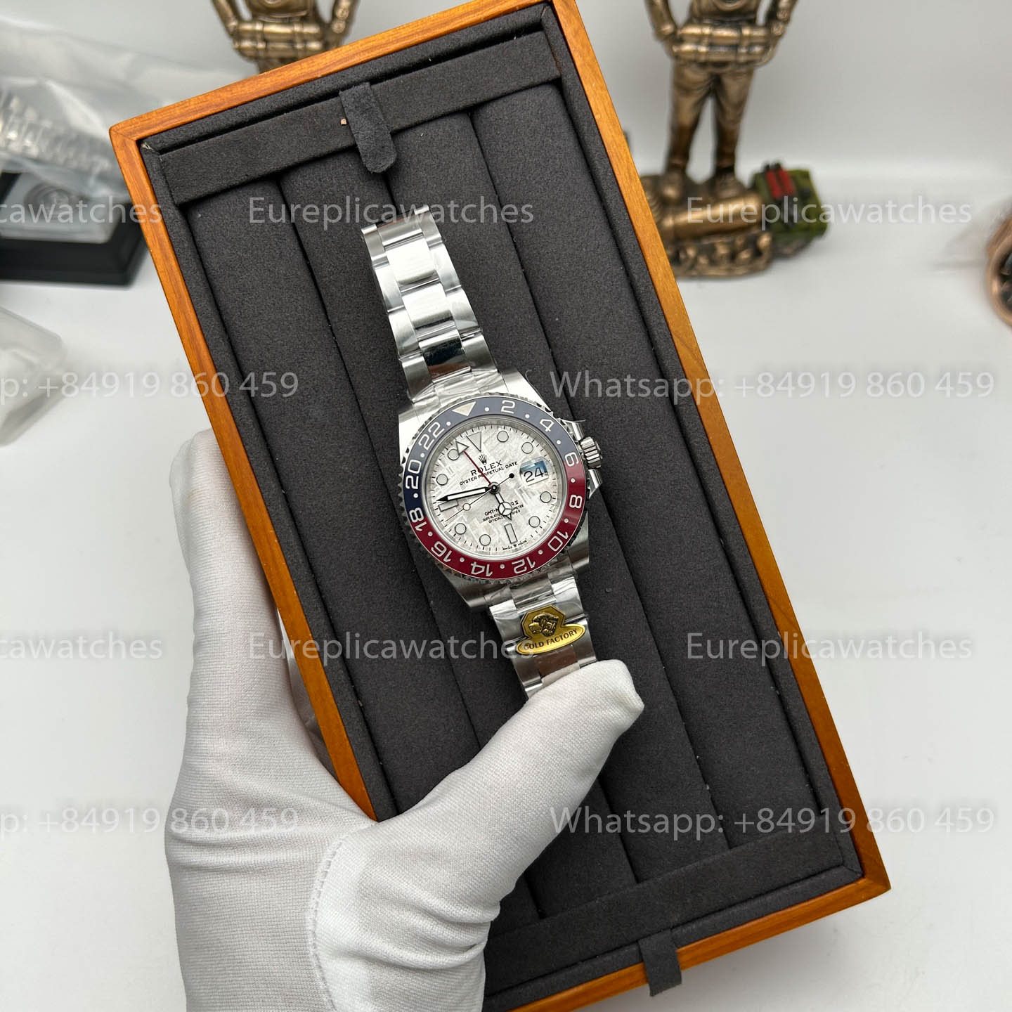 Rolex GMT Master II M126719blro-0002 1:1 Meilleur clone Gold Factory Cadran Météorite V3 Ultimate