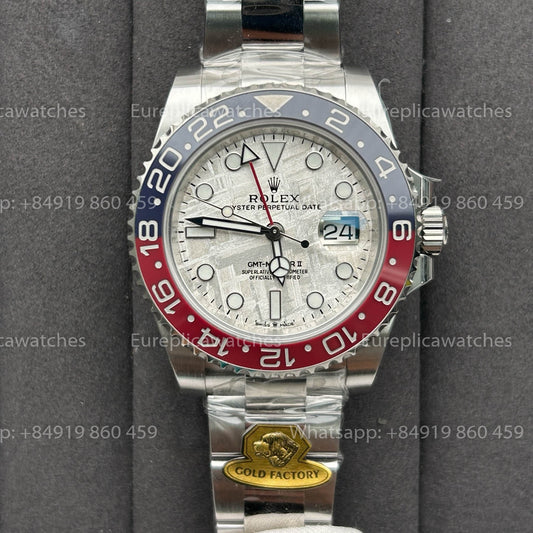 Rolex GMT Master II M126719blro-0002 1:1 Meilleur clone Gold Factory Cadran Météorite V3 Ultimate