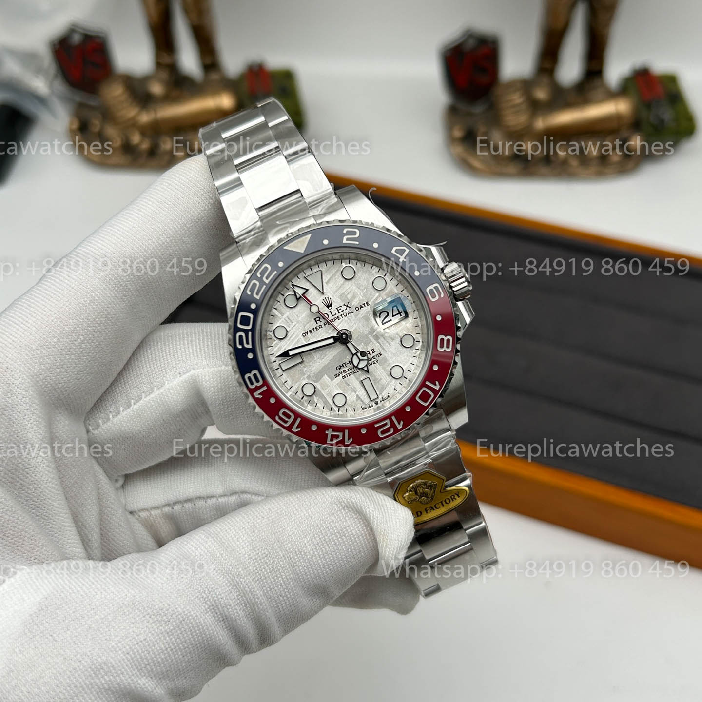 Rolex GMT Master II M126719blro-0002 1:1 Meilleur clone Gold Factory Cadran Météorite V3 Ultimate