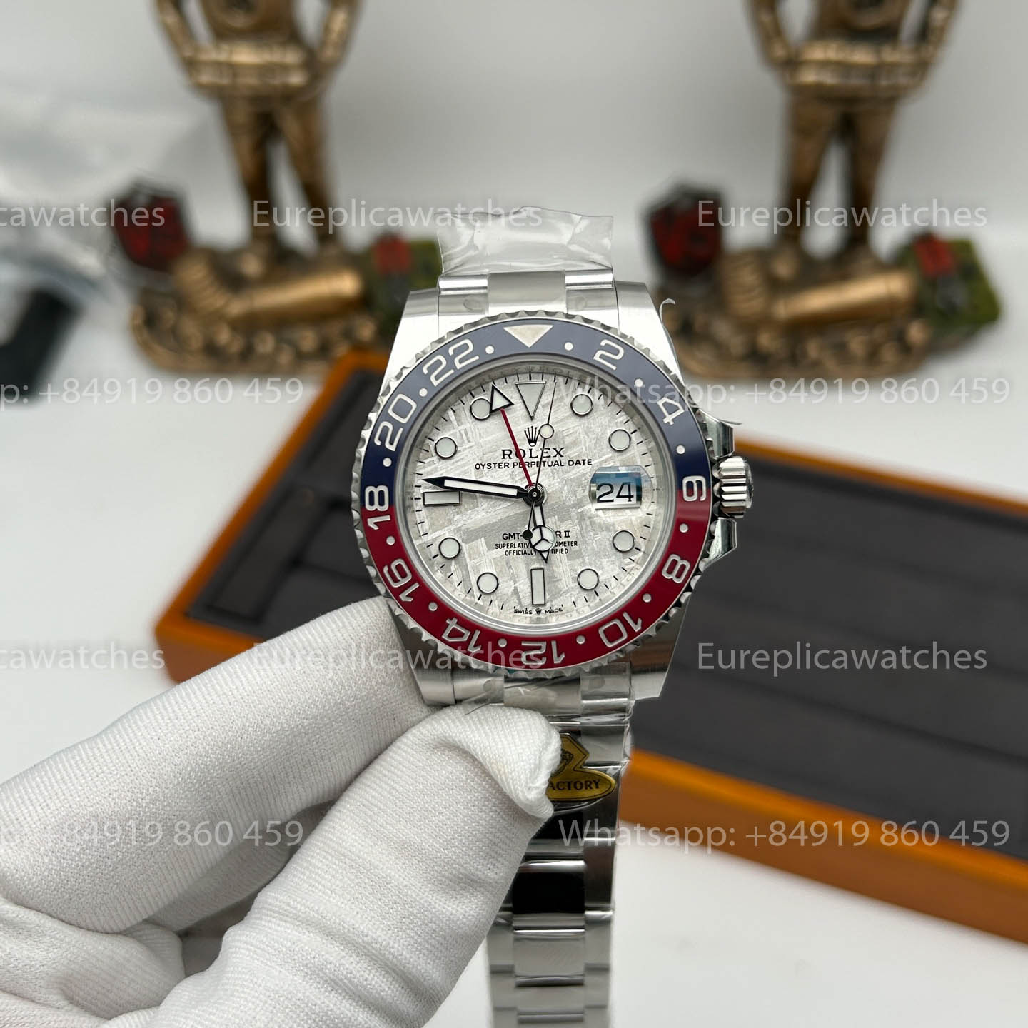 Rolex GMT Master II M126719blro-0002 1:1 Meilleur clone Gold Factory Cadran Météorite V3 Ultimate