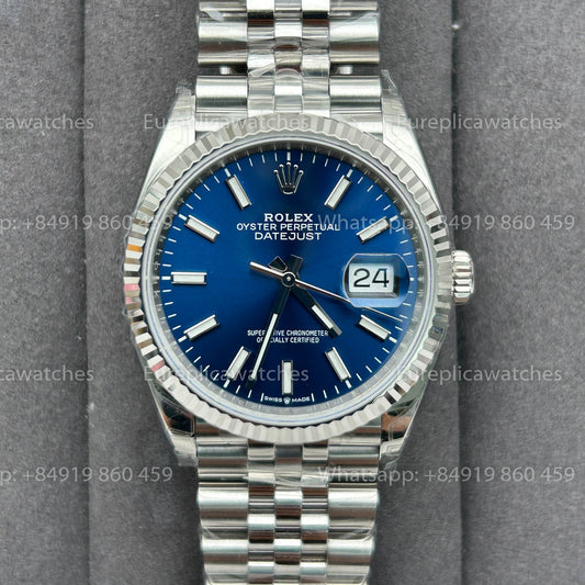 VSF Rolex Datejust 36mm M126234 Blue Dial 1:1 Best Version VS Factory