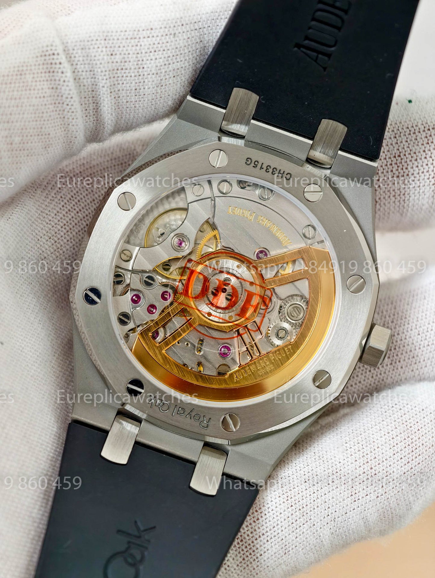 DDF Audemars Piguet Royal Oak 15510ST White Dial Black Rubber Strap 1:1 Best Version