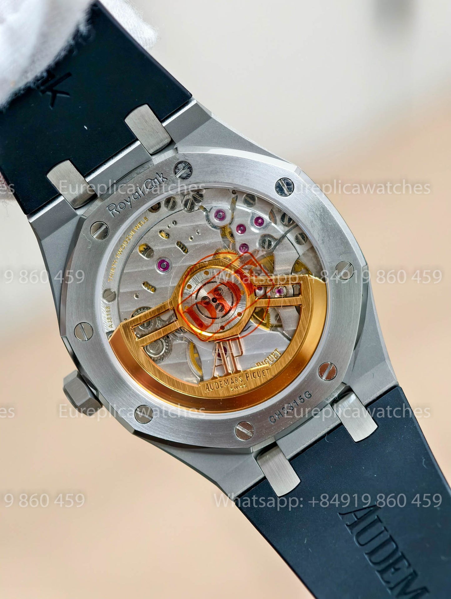 DDF Audemars Piguet Royal Oak 15510ST Blue Dial Black Rubber Strap 1:1 Best Version