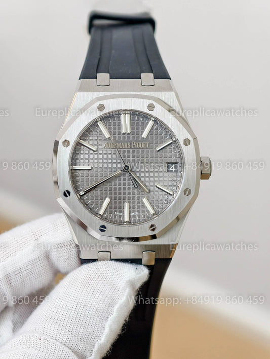 DDF Audemars Piguet Royal Oak 15510ST Grey Dial Black Rubber Strap 1:1 Best Version