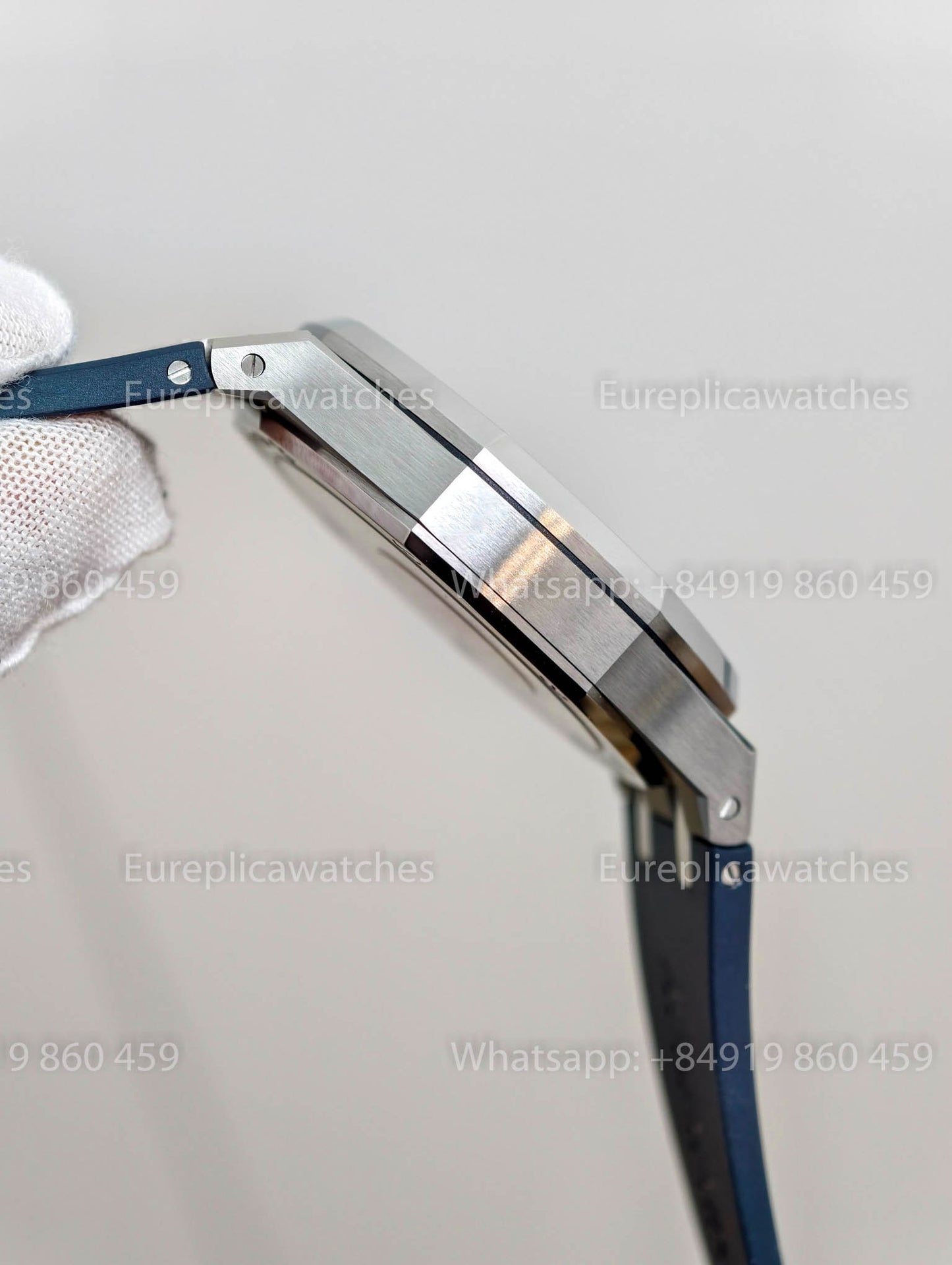 DDF Audemars Piguet Royal Oak 15510ST Blue Dial Blue Rubber Strap 1:1 Best Version