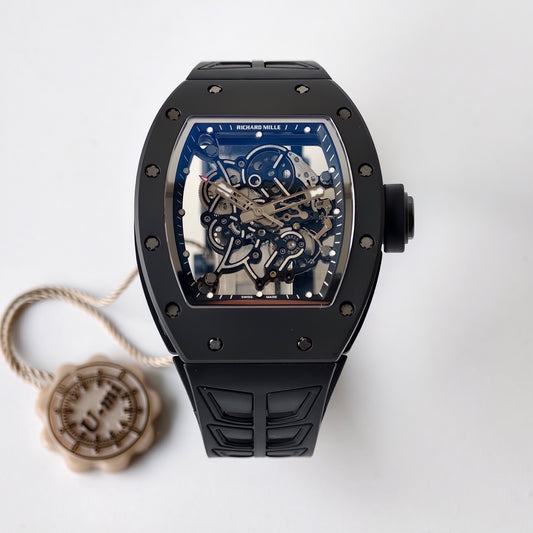 UMI RICHARD MILLE RM055 Black Ceramic Case 1:1 High-Grade Custom Edition Black Dial