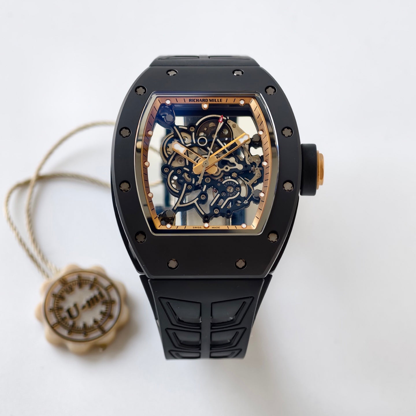UMI RICHARD MILLE RM055 Black Ceramic Case 1:1 High-Grade Custom Edition