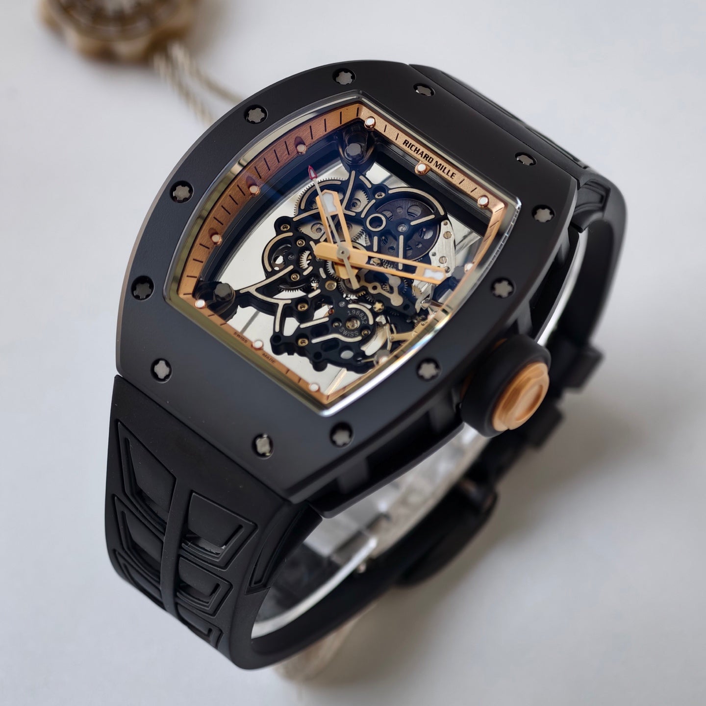 UMI RICHARD MILLE RM055 Black Ceramic Case 1:1 High-Grade Custom Edition