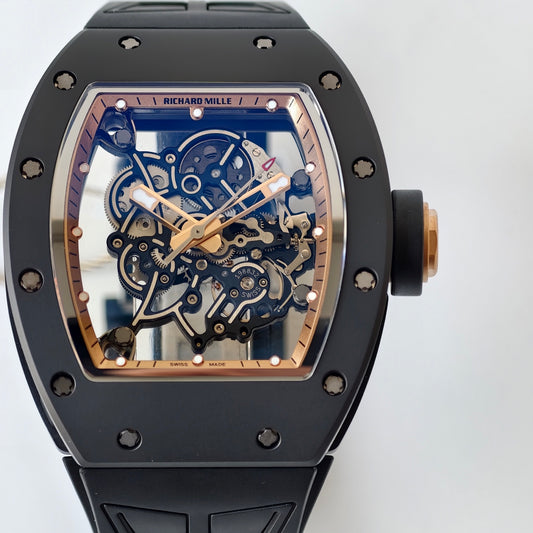 UMI RICHARD MILLE RM055 Black Ceramic Case 1:1 High-Grade Custom Edition