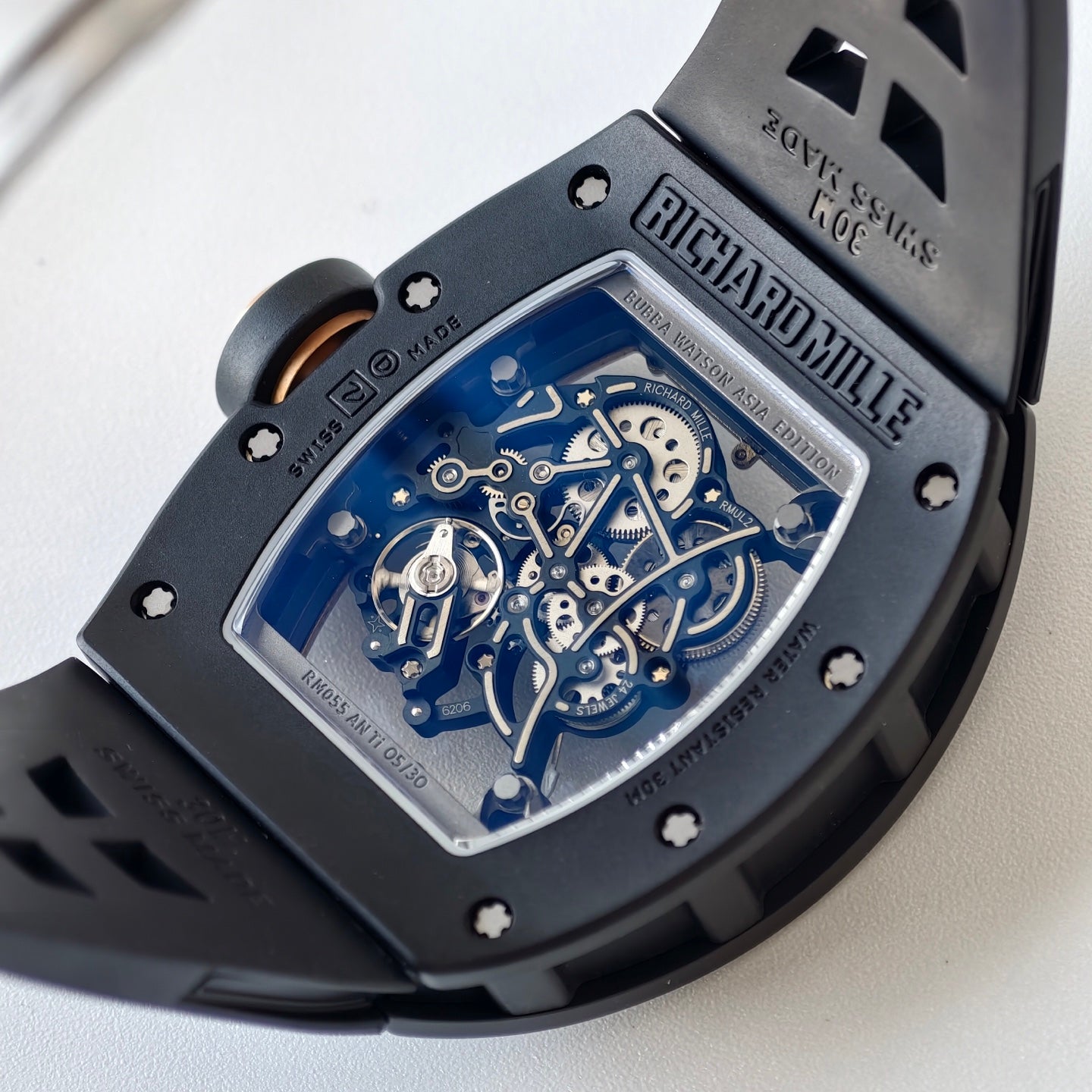 UMI RICHARD MILLE RM055 Black Ceramic Case 1:1 High-Grade Custom Edition