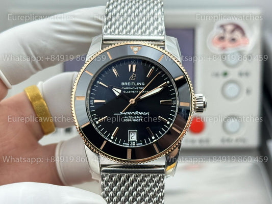 BLS Factory Breitling Superocean Heritage B20 42mm 1:1 Best Version Black Dial Two Tone