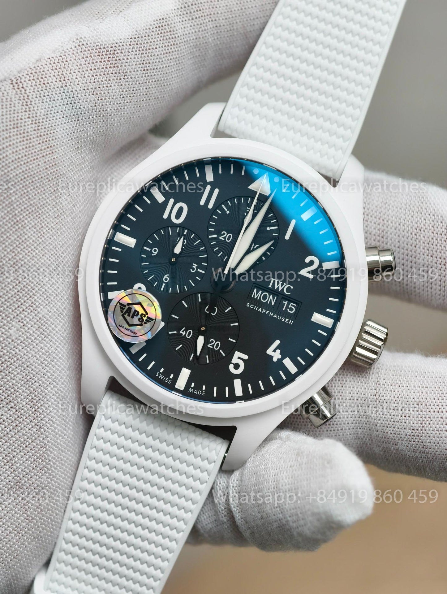 APS - IWC Pilot Chrono Top Gun Lake Tahoe IW389105 APS Factory 1:1 Best Version
