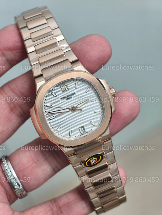 DDF Patek Philippe Nautilus Ladies 7118/1R-001 Rose Gold 1:1 Best Version DDF Factory