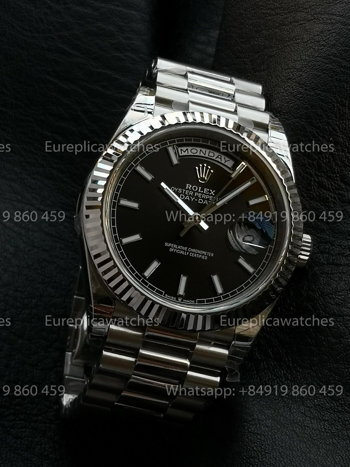 VSF - Rolex Day Date 40 M228239-0005 Black Dial 1:1 Best Version VS Factory 3255 Dandong movement