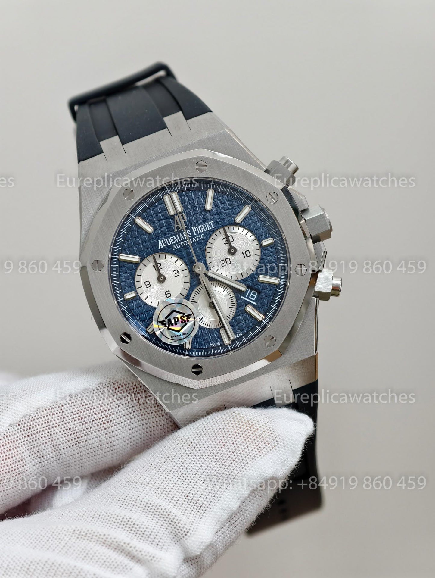 Audemars Piguet Royal Oak 26331 APS Factory 1:1 Best Version Blue Dial Rubber Strap