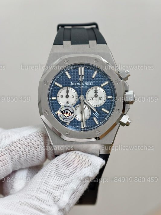 Audemars Piguet Royal Oak 26331 APS Factory 1:1 Best Version Blue Dial Rubber Strap