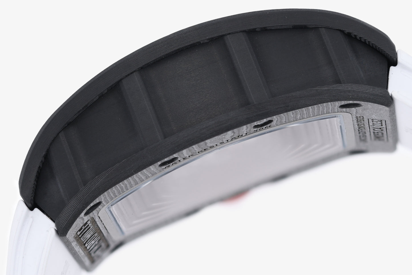 ZF Factory - RICHARD MILLE  RM055  NTPT V3 Carbon Fiber Case  Red Knob White Strap