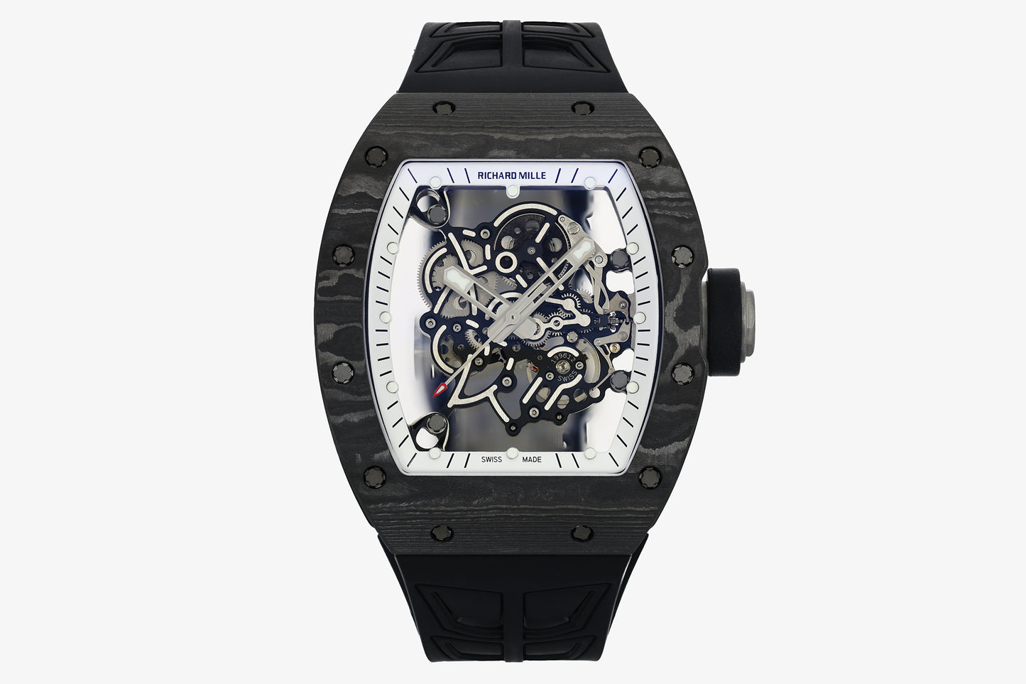 ZF Factory - RICHARD MILLE  RM055  NTPT V3 Carbon Fiber Case White Dial