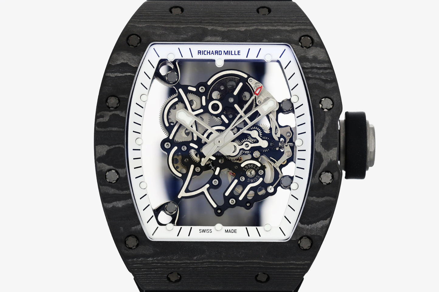 ZF Factory - RICHARD MILLE  RM055  NTPT V3 Carbon Fiber Case White Dial