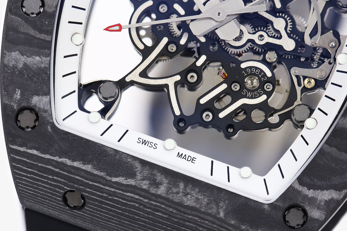 ZF Factory - RICHARD MILLE  RM055  NTPT V3 Carbon Fiber Case White Dial