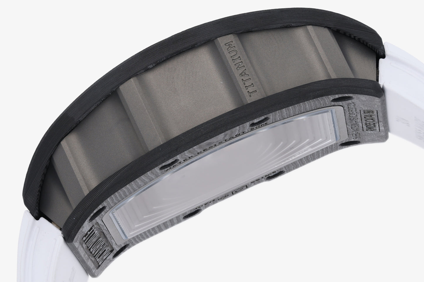 ZF Factory - RICHARD MILLE  RM055  NTPT V3 Carbon Fiber Case White Strap