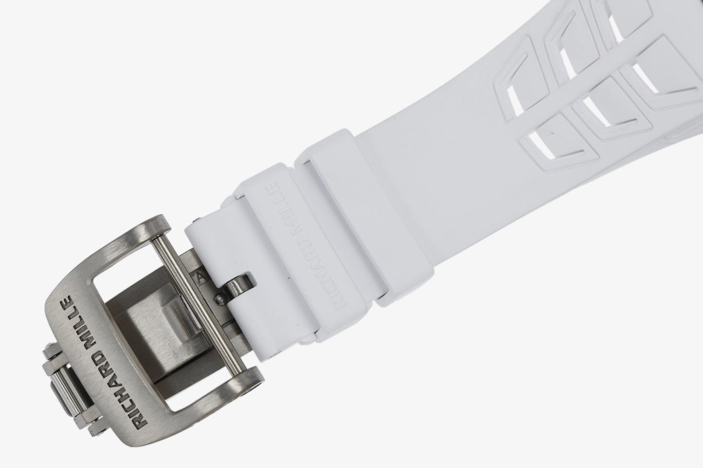 ZF Factory - RICHARD MILLE  RM055  NTPT V3 Carbon Fiber Case White Strap