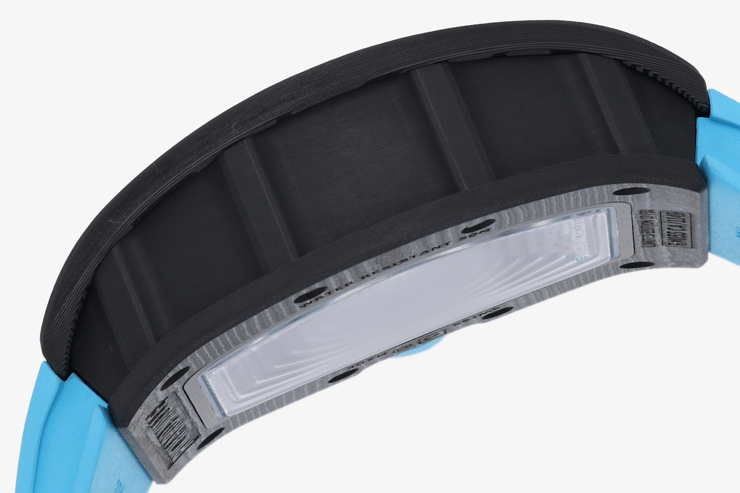 ZF Factory - RICHARD MILLE  RM055  NTPT V3 Carbon Fiber Case turquoise Strap
