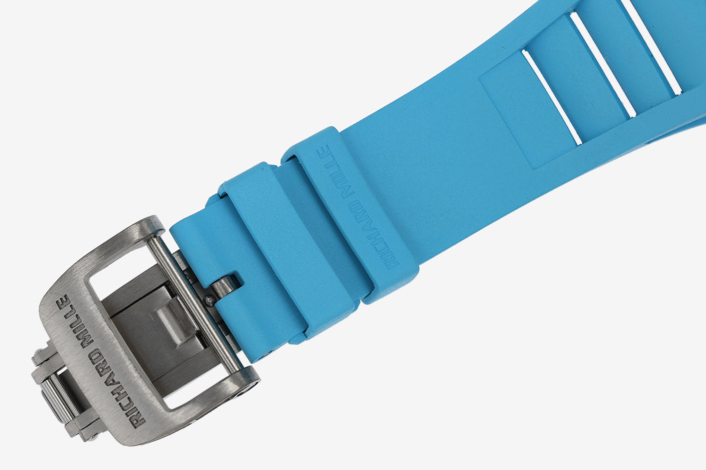 ZF Factory - RICHARD MILLE  RM055  NTPT V3 Carbon Fiber Case turquoise Strap