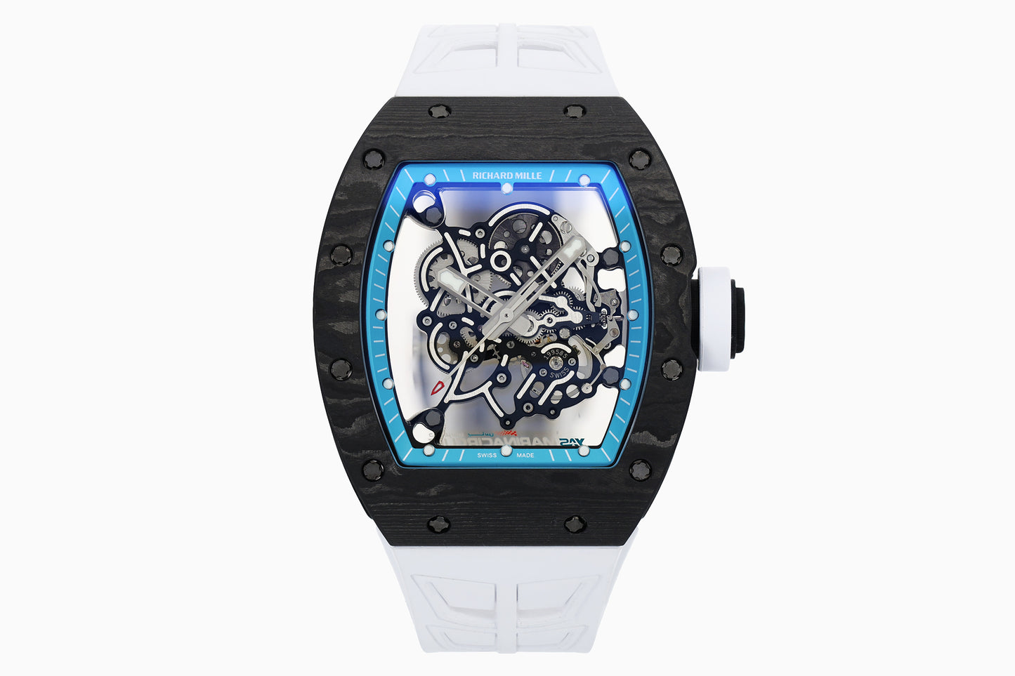ZF Factory - RICHARD MILLE  RM055  NTPT V3 Carbon Fiber Case turquoise Dial