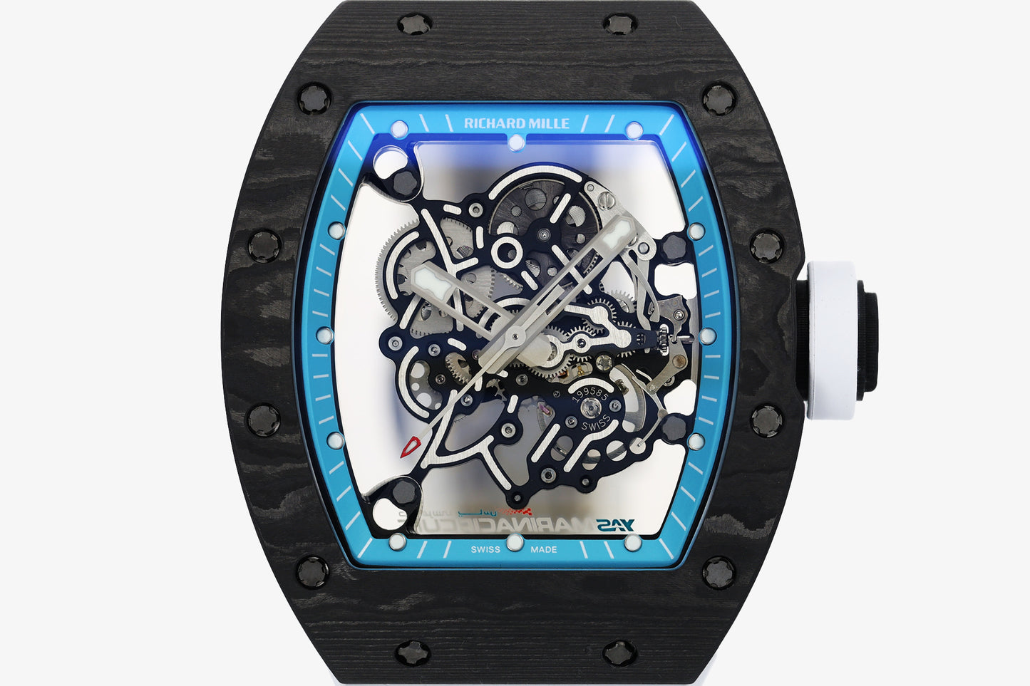 ZF Factory - RICHARD MILLE  RM055  NTPT V3 Carbon Fiber Case turquoise Dial