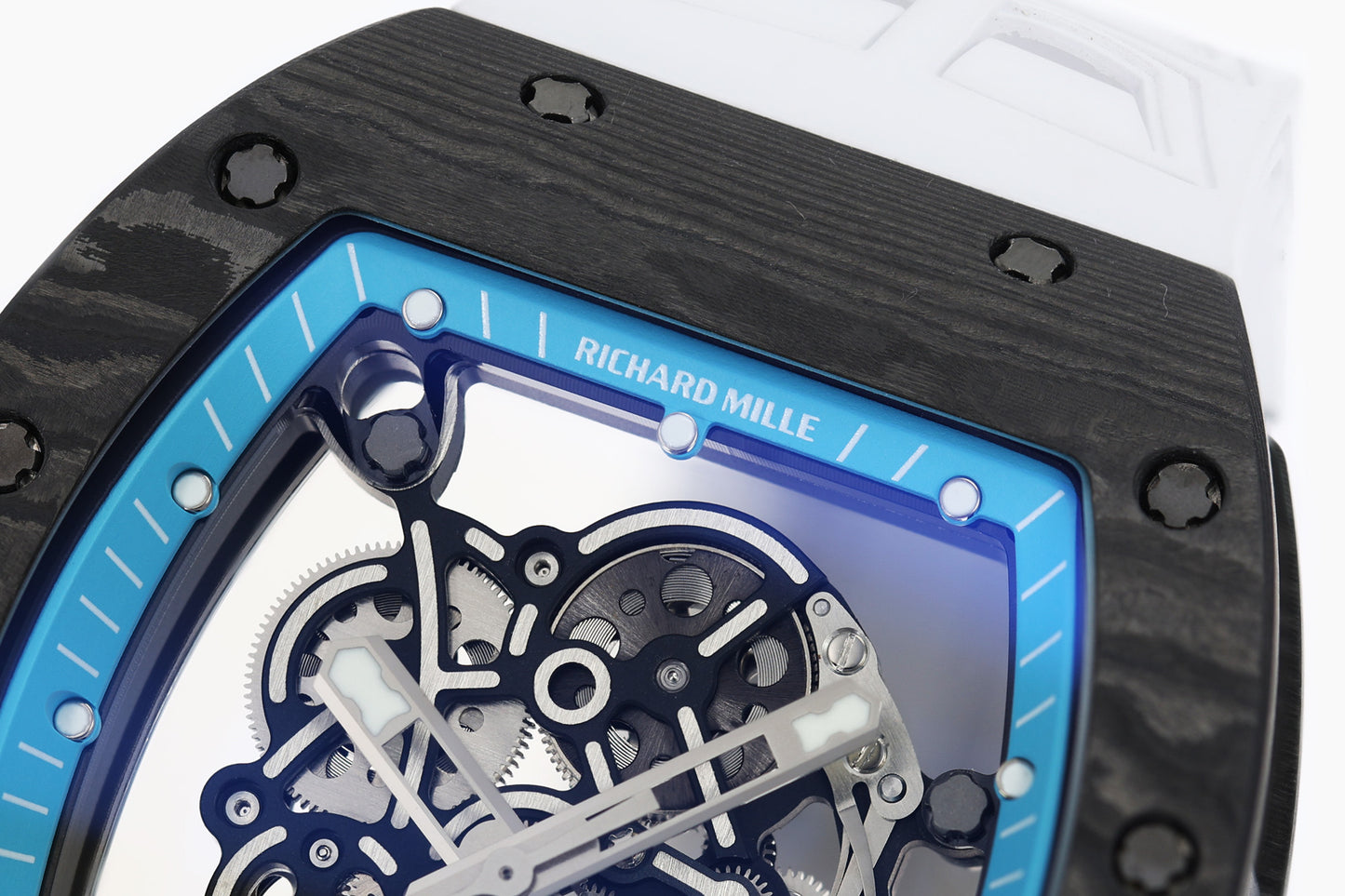 ZF Factory - RICHARD MILLE  RM055  NTPT V3 Carbon Fiber Case turquoise Dial