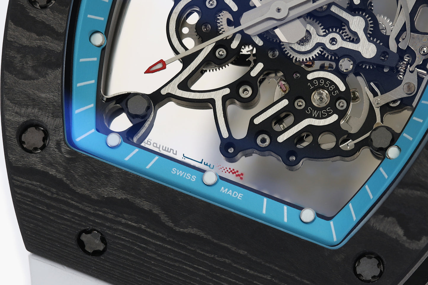 ZF Factory - RICHARD MILLE  RM055  NTPT V3 Carbon Fiber Case turquoise Dial