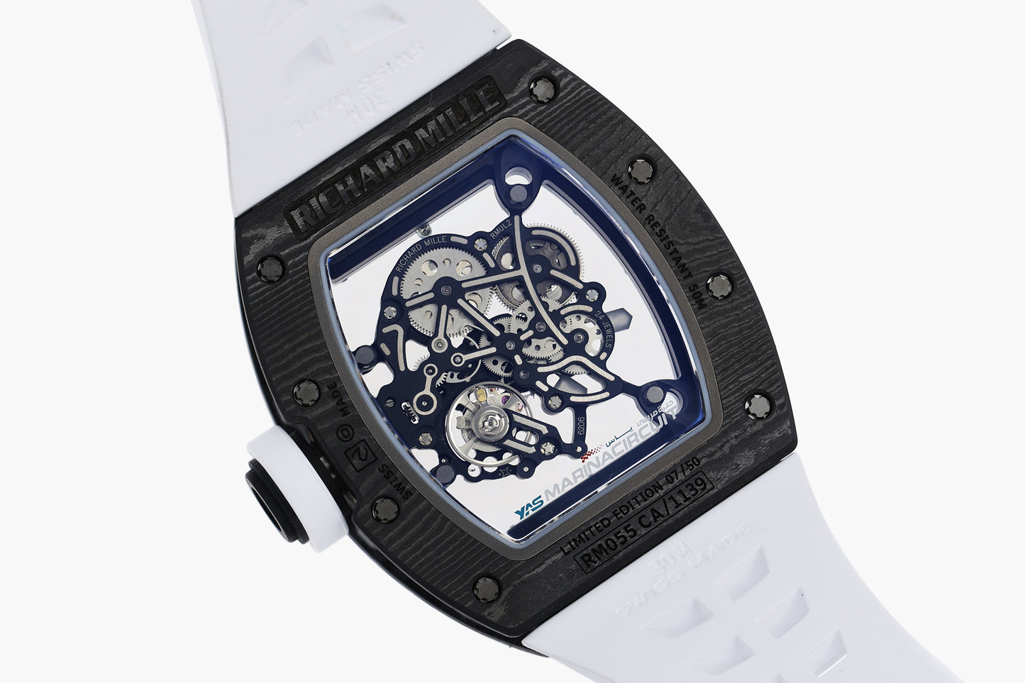ZF Factory - RICHARD MILLE  RM055  NTPT V3 Carbon Fiber Case Black Rubber