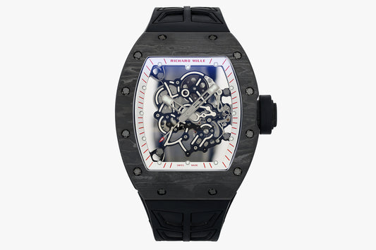 ZF Factory - RICHARD MILLE  RM055  NTPT V3 Carbon Fiber Case Black Rubber