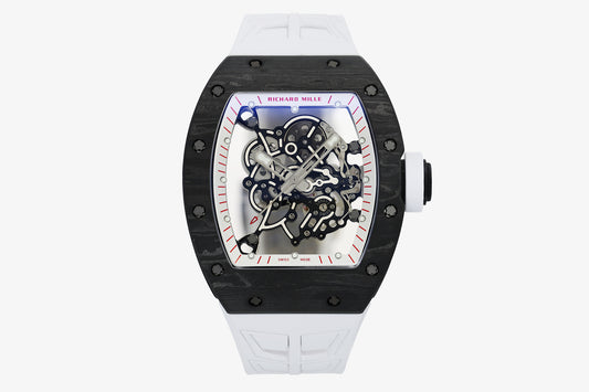 ZF Factory - RICHARD MILLE  RM055  NTPT V3 Carbon Fiber Case Black Strap