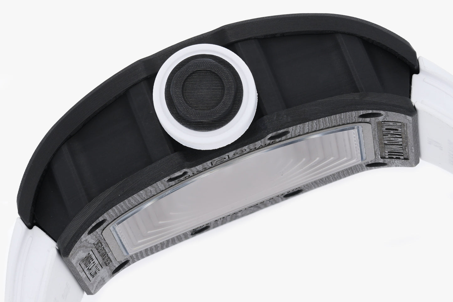 ZF Factory - RICHARD MILLE  RM055  NTPT V3 Carbon Fiber Case Black Strap
