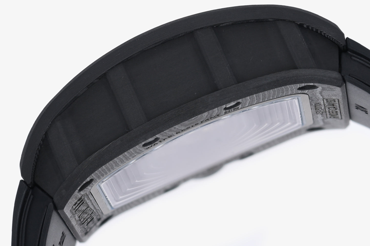 ZF Factory - RICHARD MILLE  RM055  NTPT V3 Carbon Fiber Case Black Strap