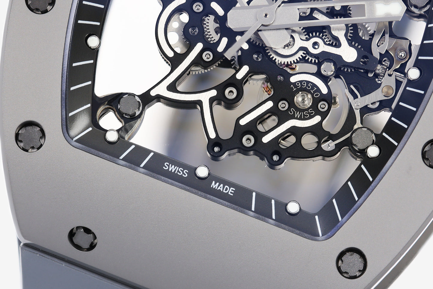 ZF Factory - RICHARD MILLE  RM055  NTPT V3 Carbon Fiber Case Grey