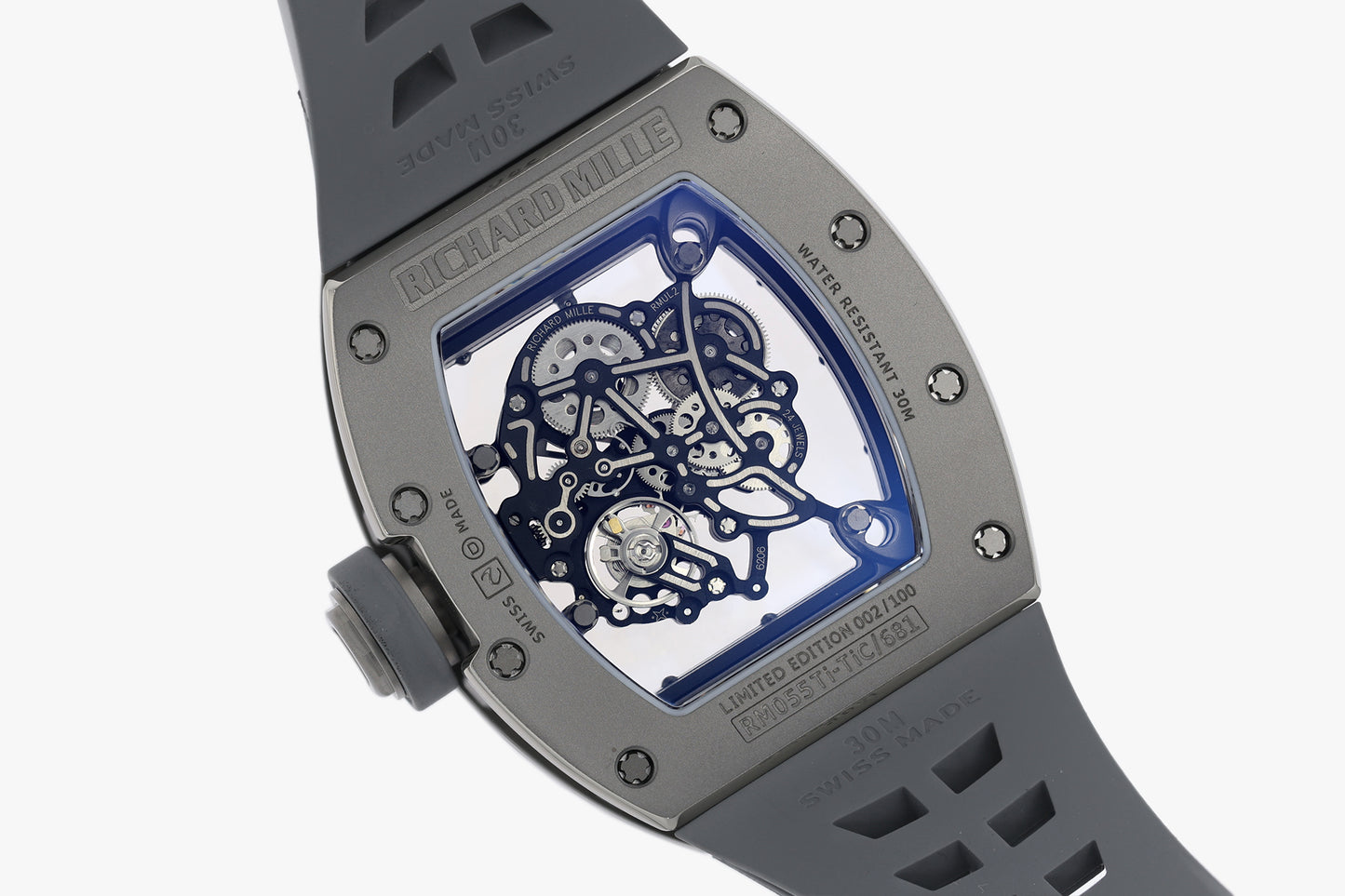 ZF Factory - RICHARD MILLE  RM055  NTPT V3 Carbon Fiber Case Grey