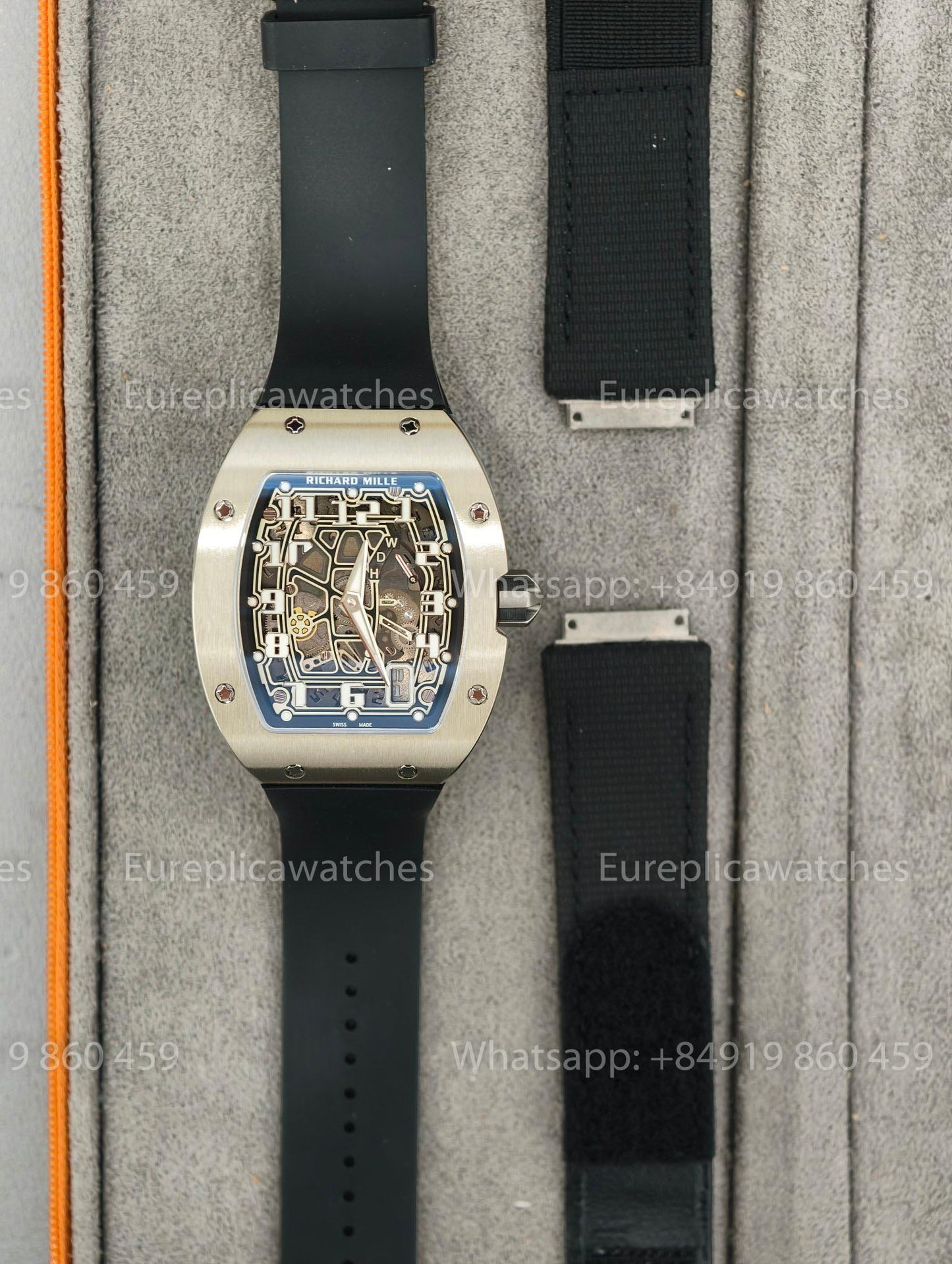 Best Factory - Richard Mille RM67-01 Titanium Includes 1 fabric watch strap.
