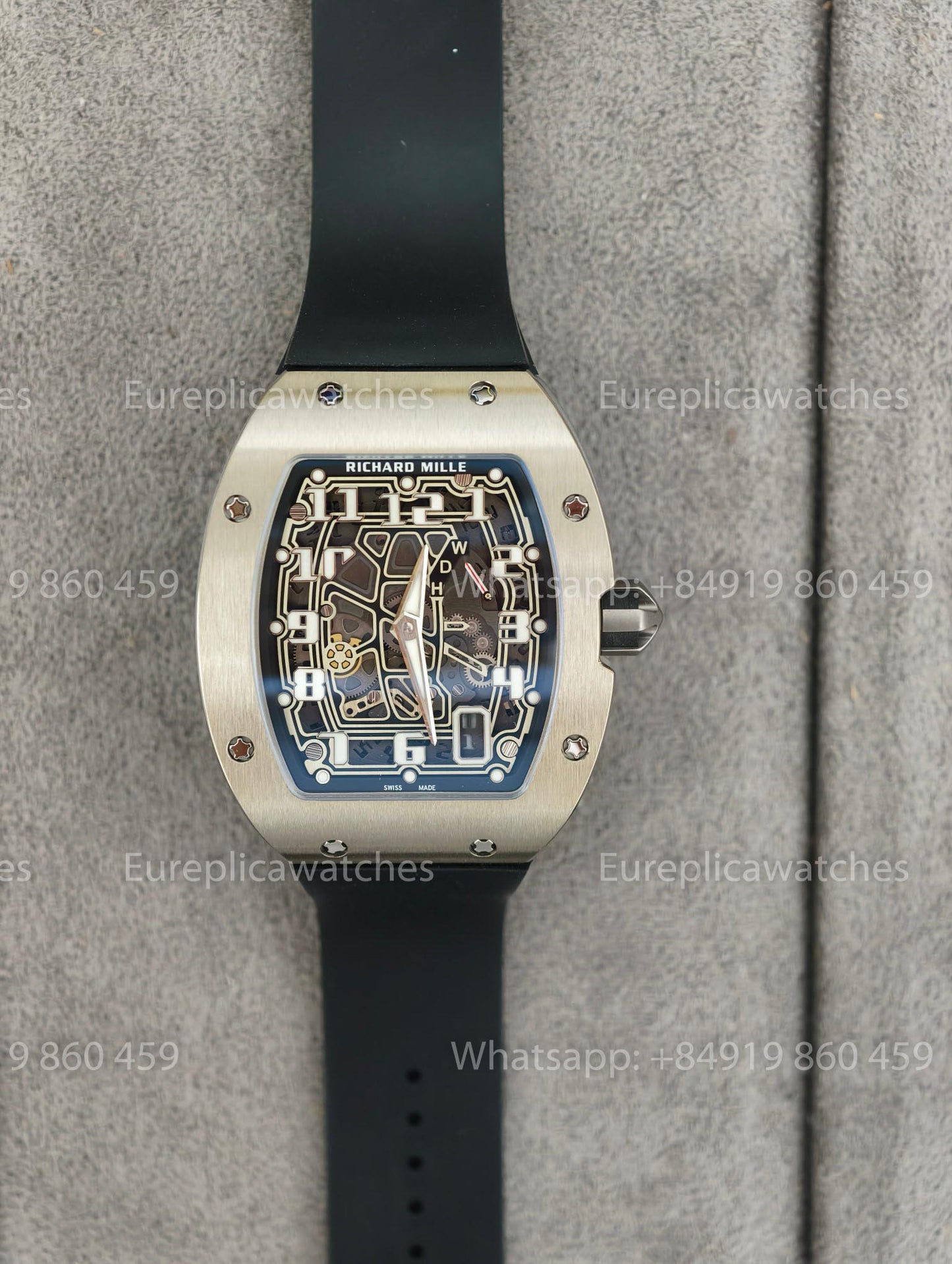Best Factory - Richard Mille RM67-01 Titanium Includes 1 fabric watch strap.
