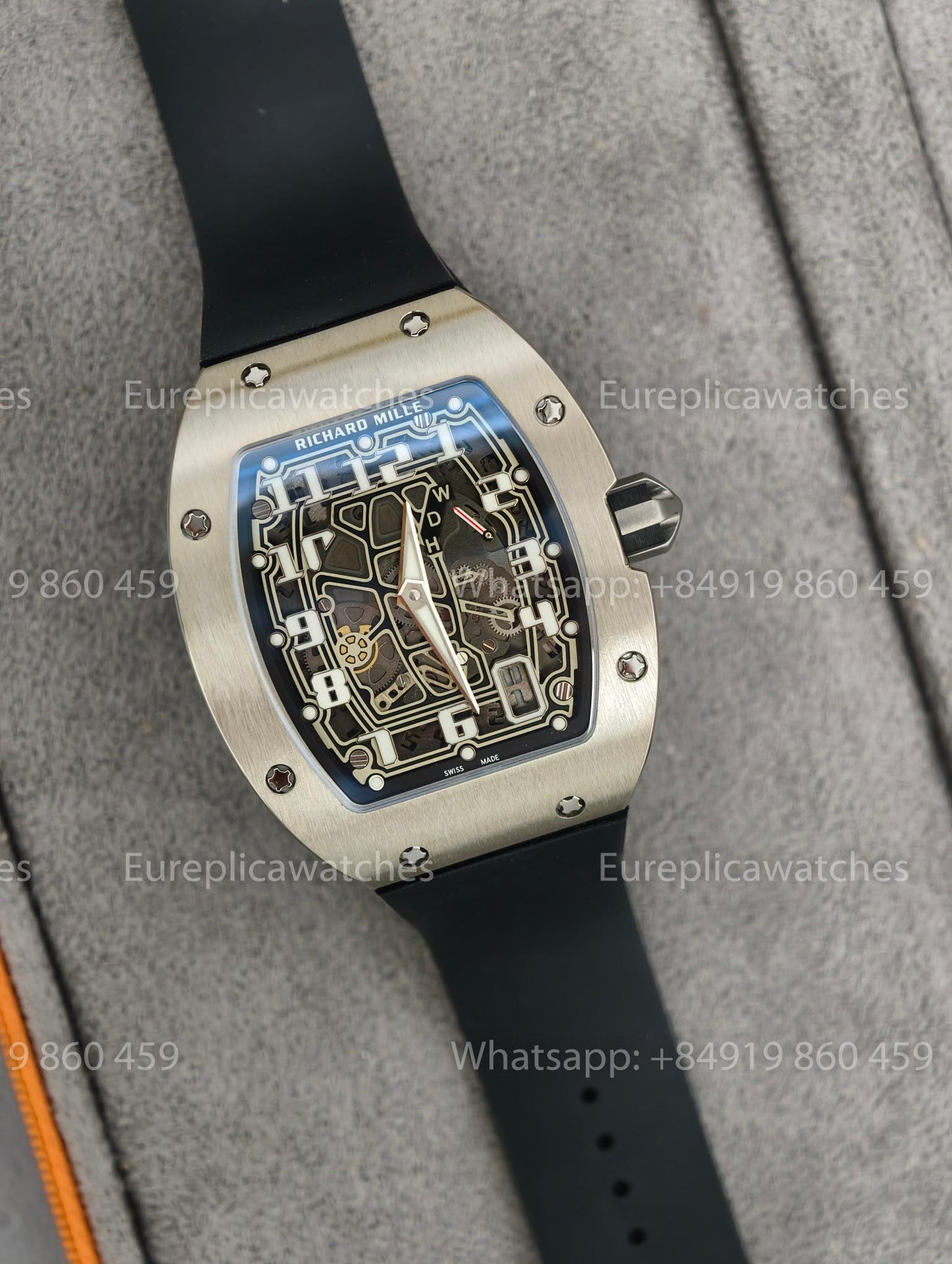 Best Factory - Richard Mille RM67-01 Titanium Includes 1 fabric watch strap.