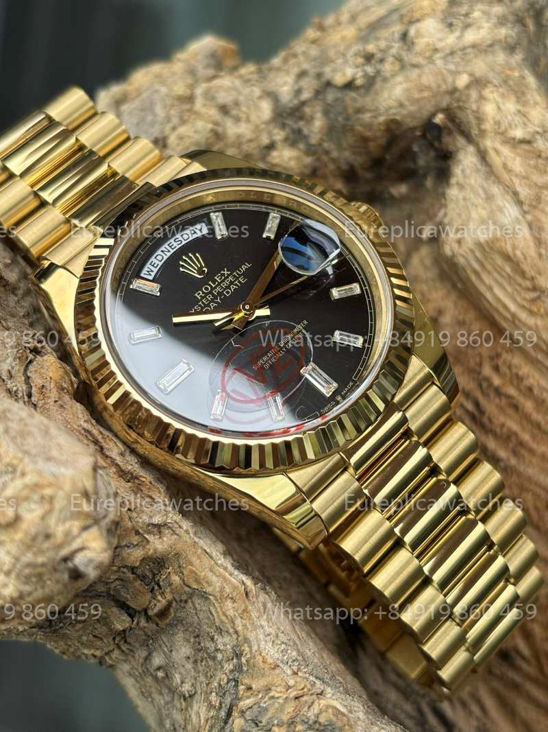 VSF Factory - Rolex Day Date 40 M228238  Black Dial Yellow Gold VS Factory V2