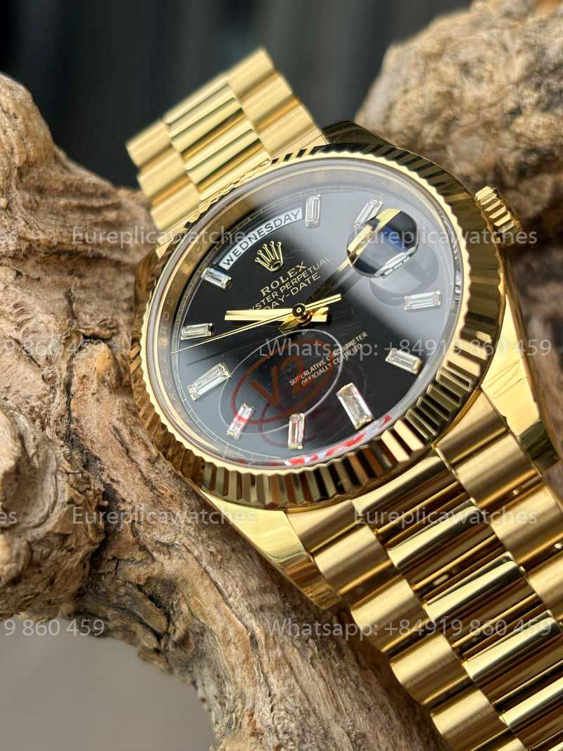 VSF Factory - Rolex Day Date 40 M228238  Black Dial Yellow Gold VS Factory V2