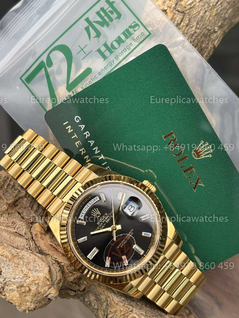VSF Factory - Rolex Day Date 40 M228238  Black Dial Yellow Gold VS Factory V2