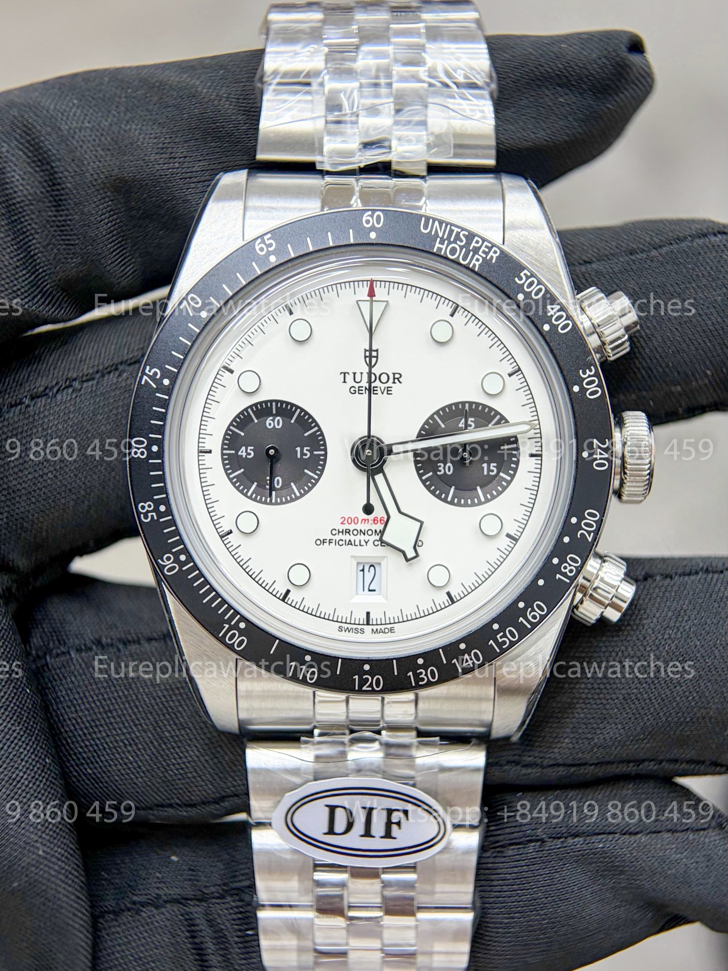 DiF Factory Tudor Black Bay Chrono M79360 41mm – Dandong 7750 White dial