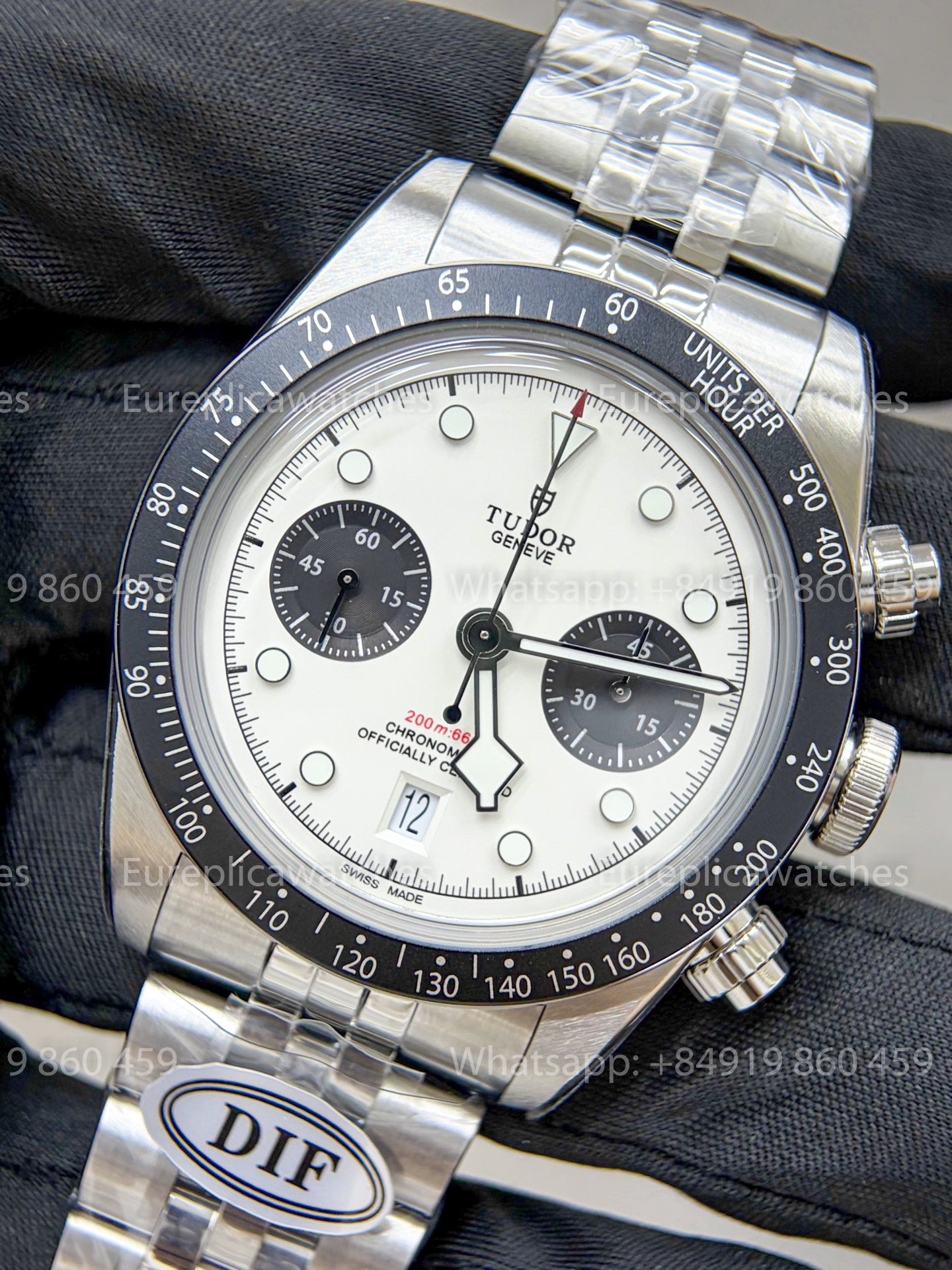 DiF Factory Tudor Black Bay Chrono M79360 41mm – Dandong 7750 White dial