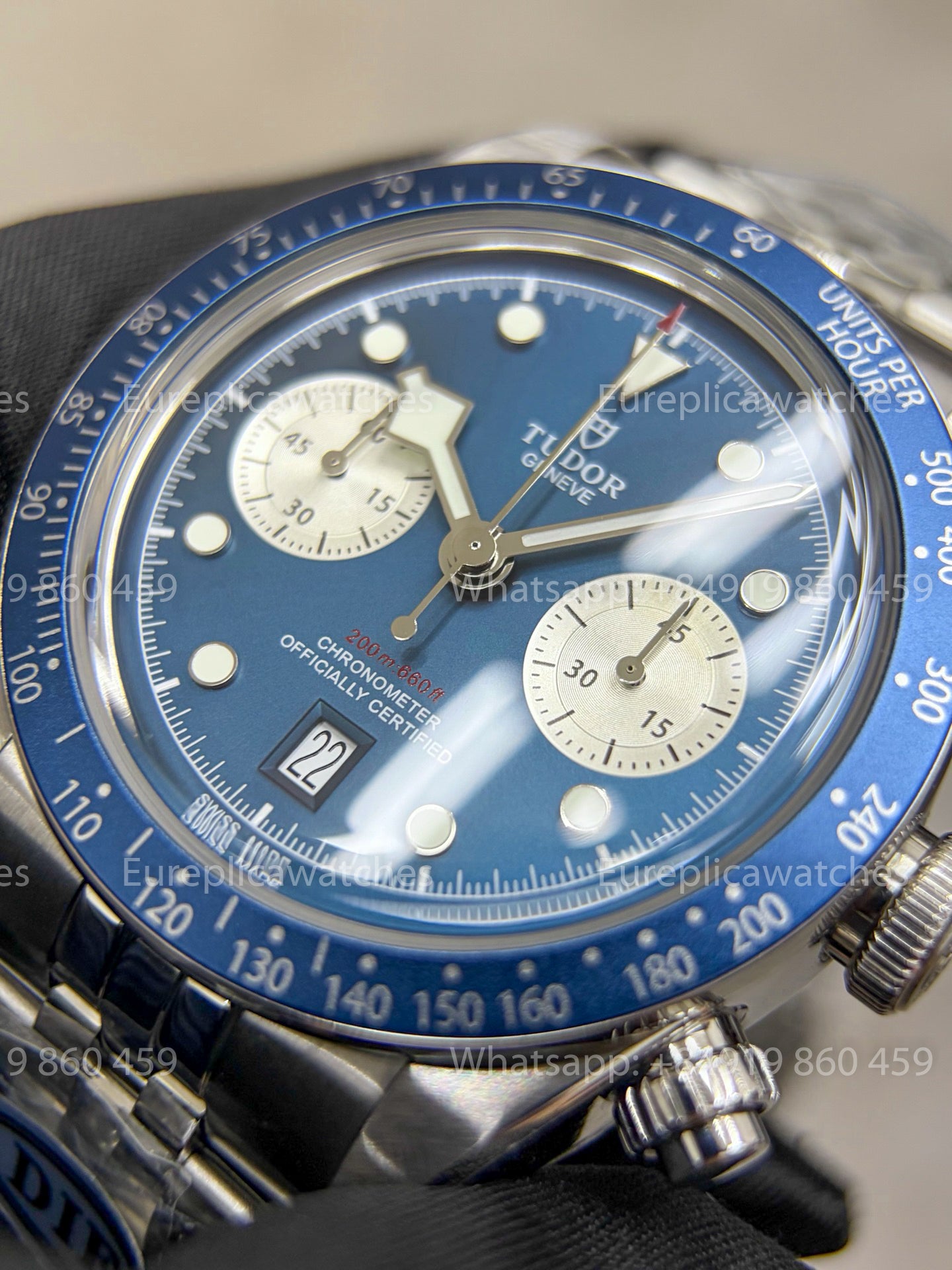DiF Factory Tudor Black Bay Chrono M79360 41mm – Dandong 7750 Blue dial