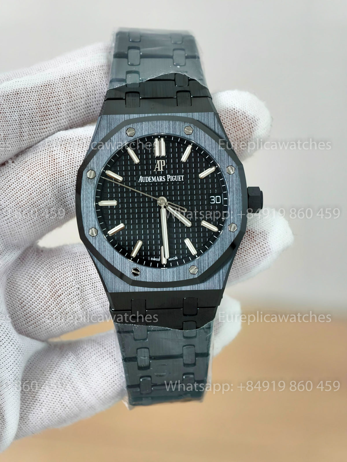 ZF - Audemars Piguet Royal Oak 15500ST Full Ceramic Black Cal. 4302 Free-Sprung Movement